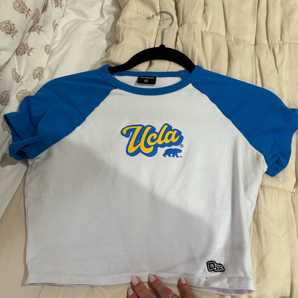 Hype Blue and White UCLA Raglan Tee